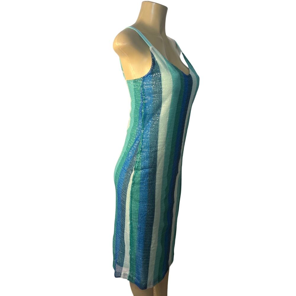 Boston Proper Blue and Green Shades with sequince shimmer Size S